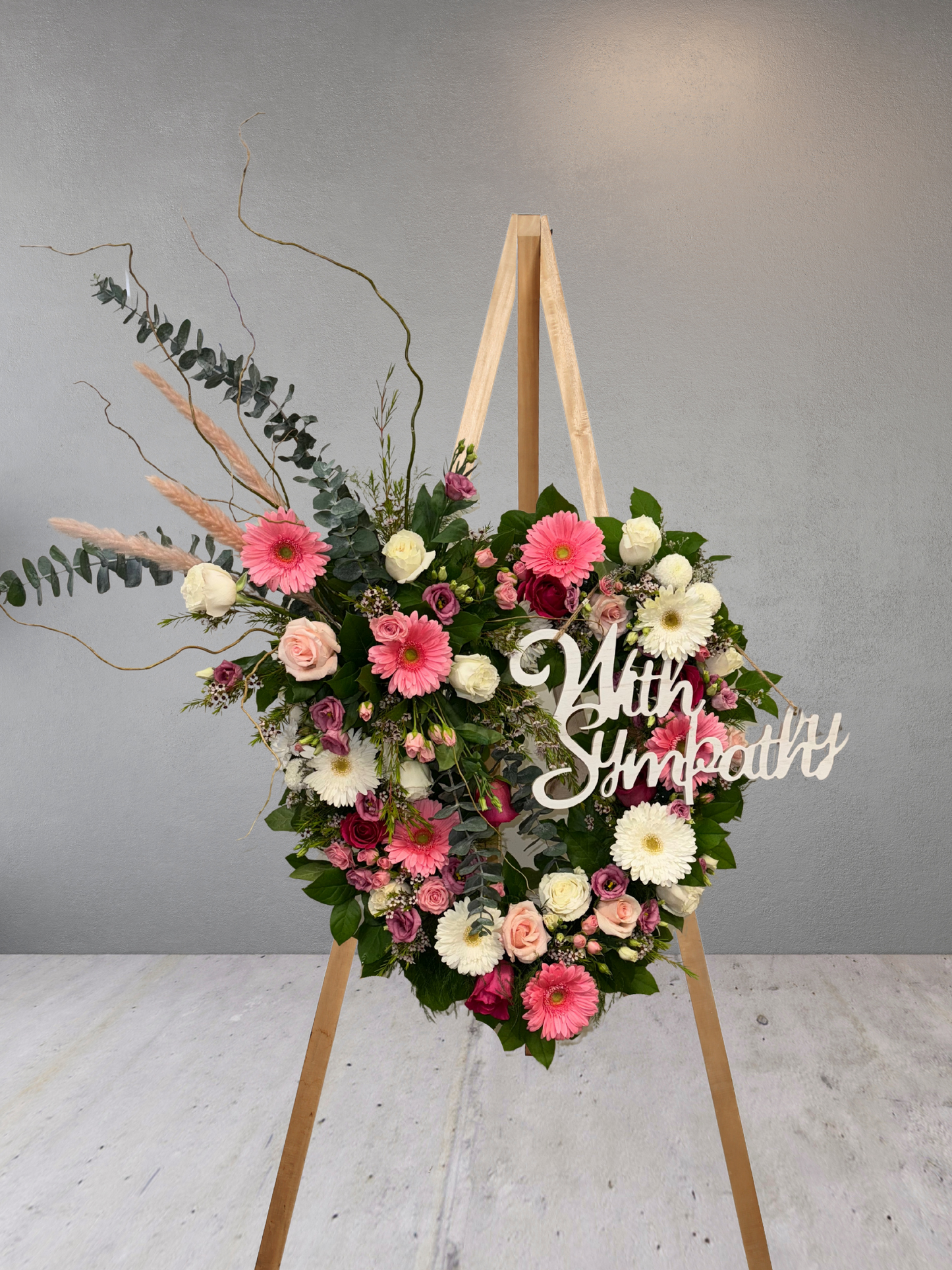 Gentle Embrace Open Heart Wreath