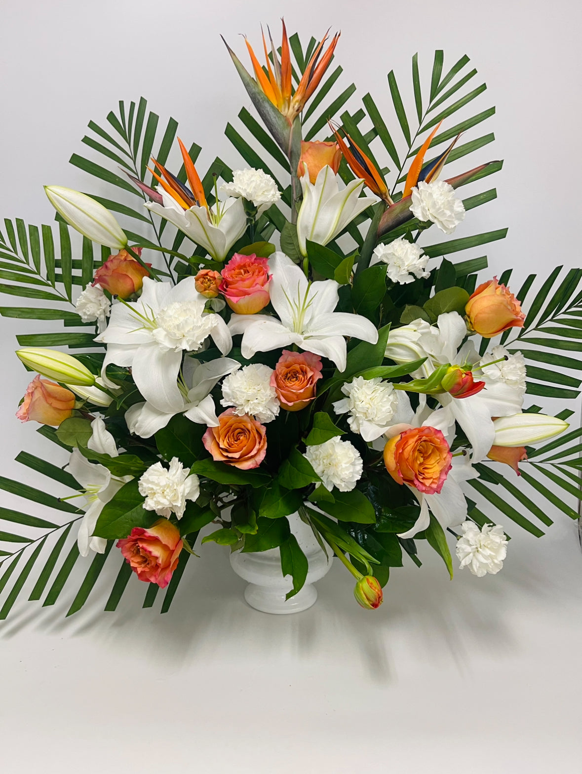 Opulent Peach Serenity Arrangement