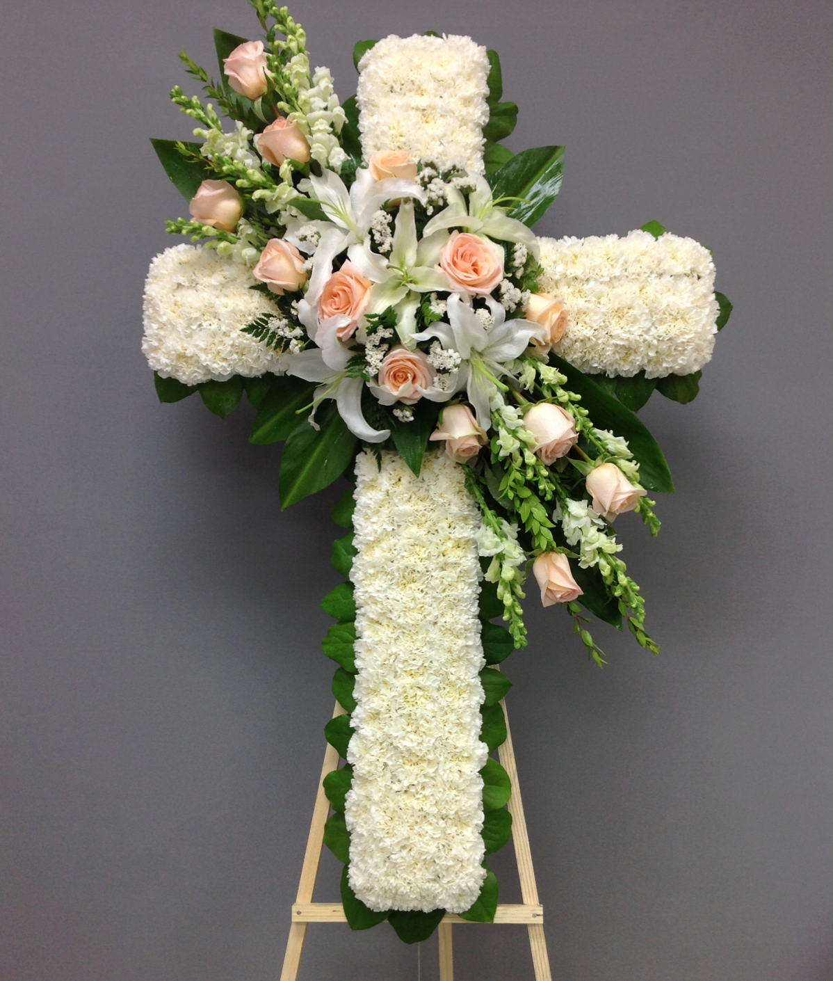 Friendship Cross, Standing Funeral Arrangement