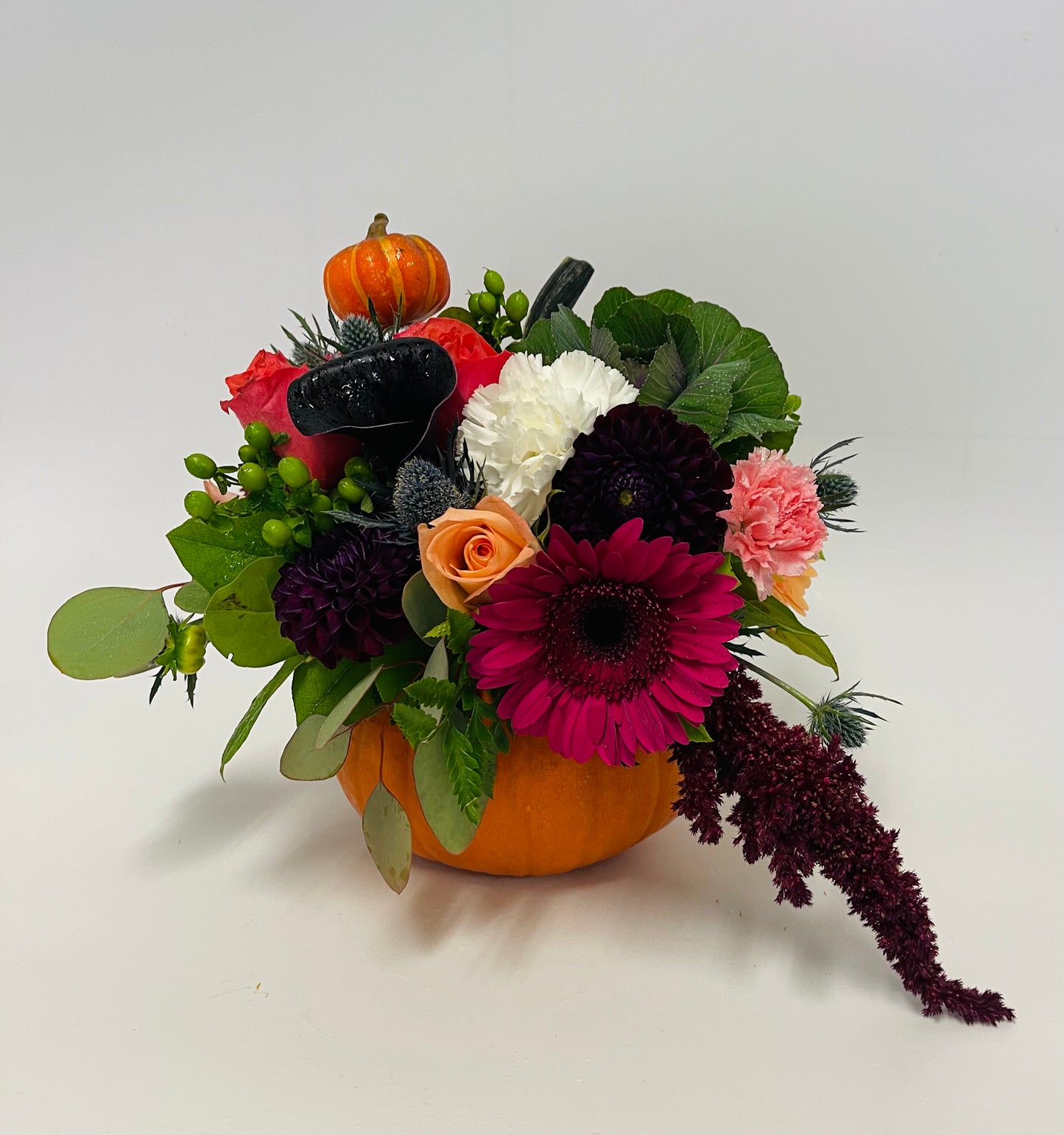 Arreglo de mesa de calabaza