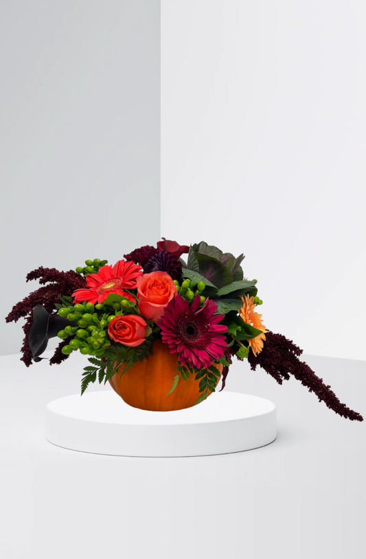 Arreglo de mesa de calabaza