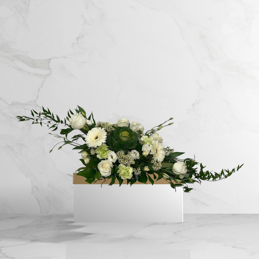 Ethereal White Rose Table Arrangement