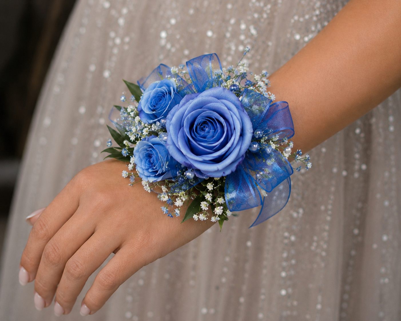 Blue Corsage