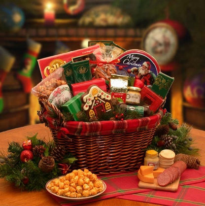 Cesta de regalo de Navidad