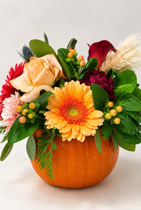 Arreglo de mesa de calabaza
