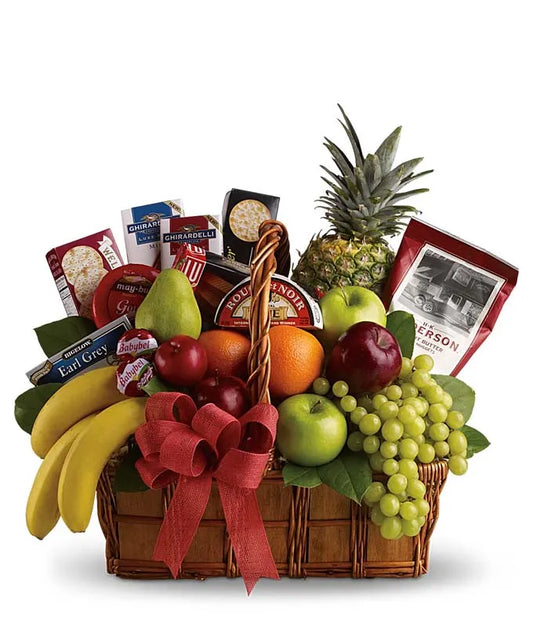 Fruit and Snack Gift Basket