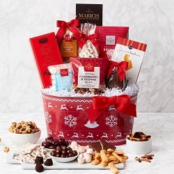 Cesta de regalo de Navidad