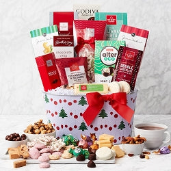 Cesta de regalo de Navidad