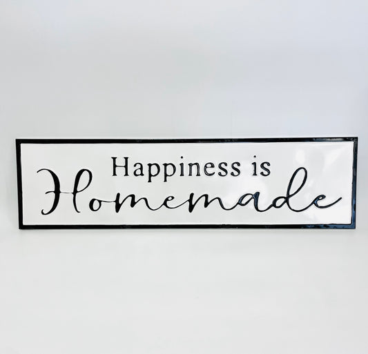 Wall art - 'Happiness is homemade'
